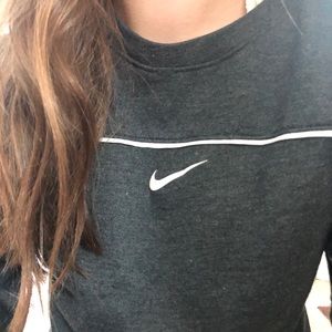 Dark Vintage Nike Crew with White Detailing